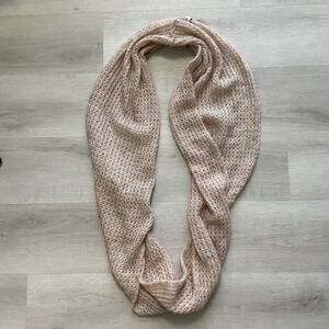 Cotton On Womens Infinity Knit Scarf Beige 40in long